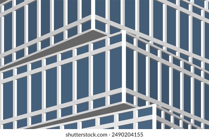 Ilustración vectorial de fondo arquitectónico Abstractas
