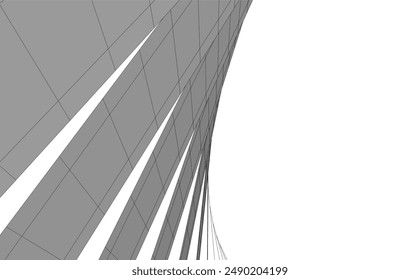 Abstract architectural background vector illustration