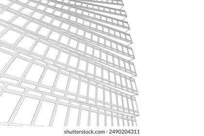 Abstract architectural background vector illustration