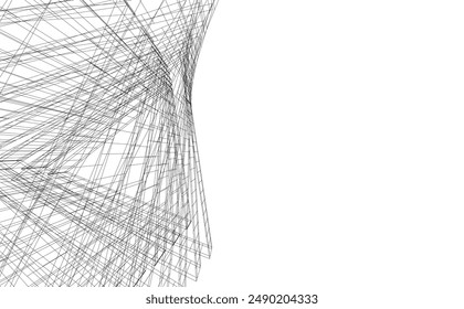 Abstract architectural background vector illustration