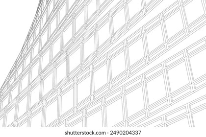 Abstract architectural background vector illustration