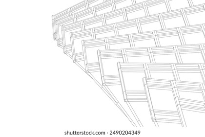 Abstract architectural background vector illustration