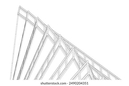 Abstract architectural background vector illustration