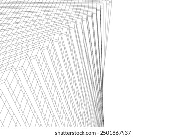 Ilustración vectorial de fondo arquitectónico Abstractas