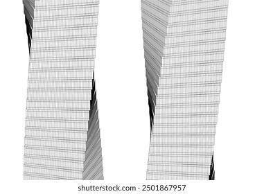 Abstract architectural background vector illustration