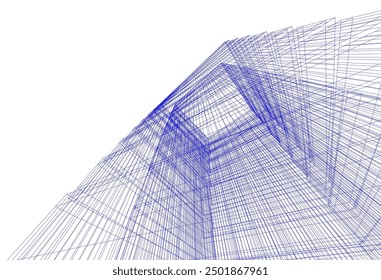 Abstrakte architektonische Hintergrund, Vektorgrafik