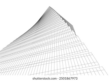 Ilustración vectorial de fondo arquitectónico Abstractas