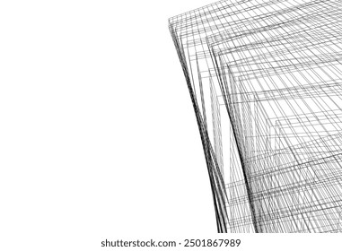 Abstract architectural background vector illustration