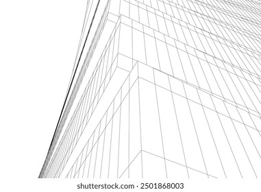 Ilustración vectorial de fondo arquitectónico Abstractas