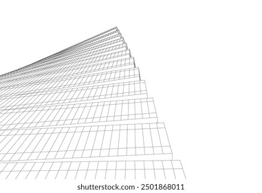 Ilustración vectorial de fondo arquitectónico Abstractas