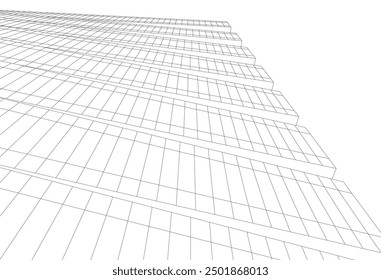 Ilustración vectorial de fondo arquitectónico Abstractas