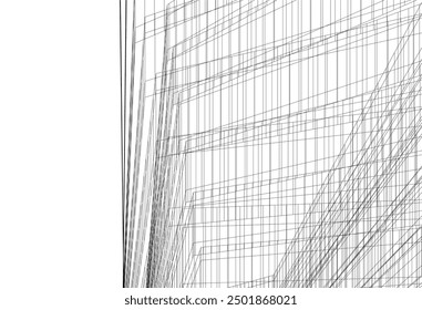 Abstract architectural background vector illustration