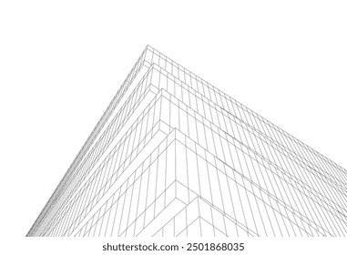 Abstract architectural background vector illustration