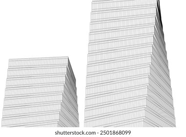 Ilustración vectorial de fondo arquitectónico Abstractas