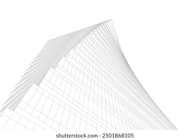 Abstract architectural background vector illustration