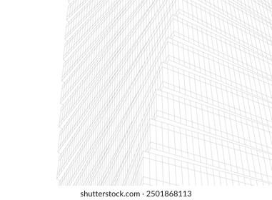 Abstract architectural background vector illustration