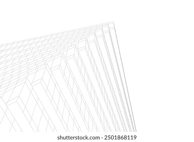 Abstract architectural background vector illustration