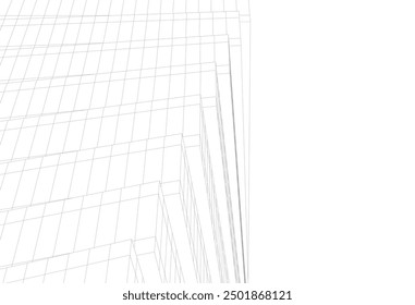 Abstract architectural background vector illustration