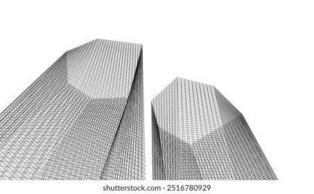 Abstrakte architektonische Hintergrund, Vektorgrafik