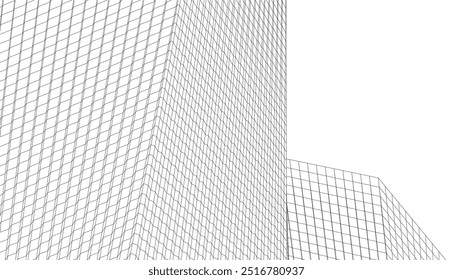 Abstract architectural background vector illustration