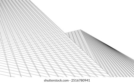 Ilustração abstrata do vetor do fundo arquitetônico