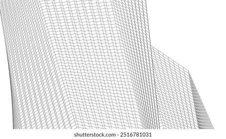 Ilustración vectorial de fondo arquitectónico Abstractas