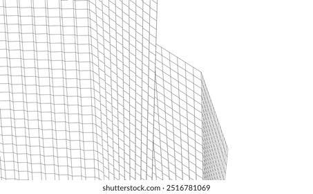 Abstract architectural background vector illustration