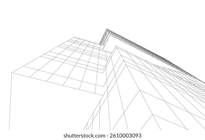 Abstract architectural background vector illustration