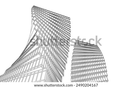 Abstract architectural background vector illustration