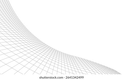 Abstract architectural background. Vector linear illustration on white background