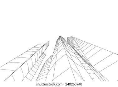 abstract architectural buildings