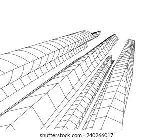 abstract architectural buildings