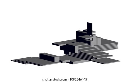 abstract architectural composition