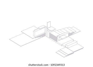 abstract architectural composition