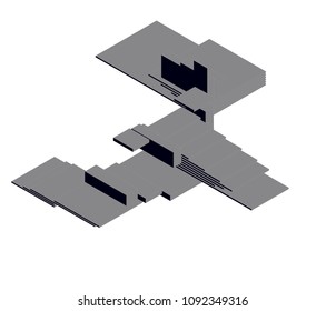 abstract architectural composition