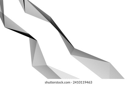 Abstract architectural design 3d rendering