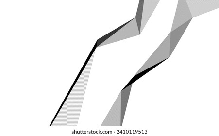 Abstract architectural design 3d rendering