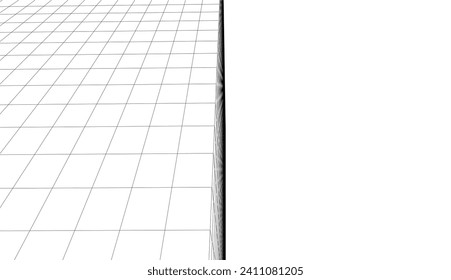 Abstract architectural design 3d rendering
