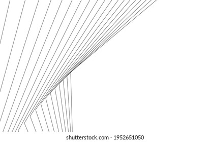 abstrakte Architekturgestaltung 3D-Ansicht