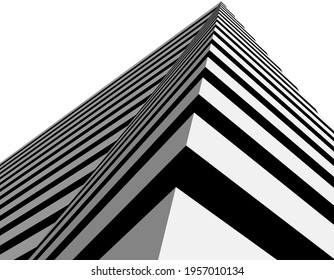 dibujo vectorial de diseño arquitectónico abstracto