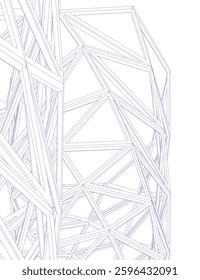 Abstract architectural design vector illustration