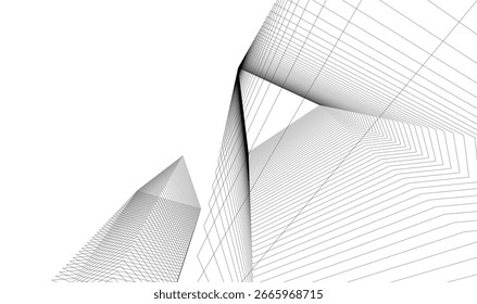 Ilustración vectorial de diseño arquitectónico Abstractas