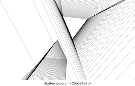 Ilustração abstrata do vetor do projeto arquitetônico