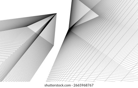 Ilustración vectorial de diseño arquitectónico Abstractas