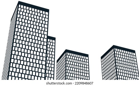 Abstract architectural drawing 3d illustration