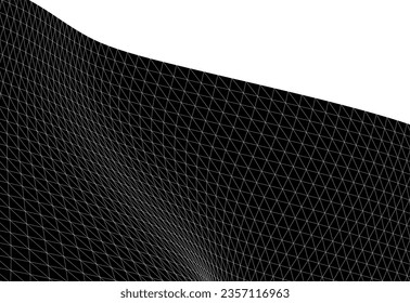 Abstract architectural drawing 3d illustration