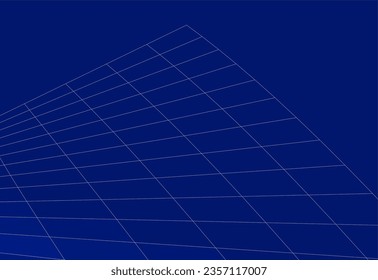 Dibujo arquitectónico abstracto Ilustración 3d