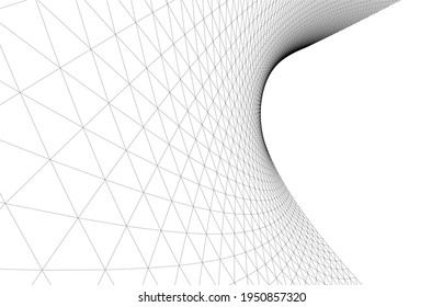 dibujo arquitectónico abstracto vista 3d