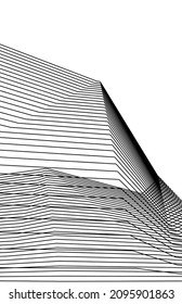 Abstract architectural drawing vector illustration