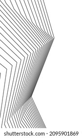 Abstract architectural drawing vector illustration